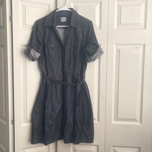 Y2K Converse One Star  Button Front Chambray Shirt Dress Size M.  #156